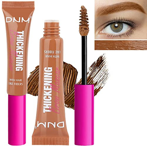 Erinde Gel Sopracciglia Colorato con Fibre, 2 Pezzi, Mascara per Sopracciglia a Lunga Durata, Waterproof e No Transfer Tinta Eyebrow, Effetto Naturale, Riempie e Fissa, Tenuta Flessibile – Rich Auburn