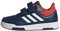 adidas Tensaur Hook and Loop Shoes Laufschuhe, Dark Blue/FTWR White/Bright red, 21 EU