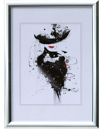 Kunststoffrahmen Klarglas Bilderrahmen Frame Foto Collage Portraitrahmen Glasscheibe PS-1: Farbe: Silber | Format: 30x40