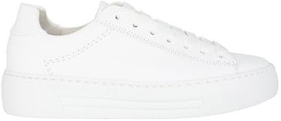 Gabor Damen Low-Top Sneaker, Frauen Halbschuhe,Leichte Mehrweite (G),Freizeitschuhe,Turnschuhe,Laufschuhe,schnürschuhe,Weiss,38 EU / 5 UK
