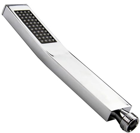 Pommeau de Douche Haute Pression, Anti Calcaire, Poire Chromée Silicone, Douchette Acier Inoxydable, Économie Eau G1/2