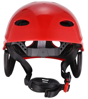 Oiiwowi Safety Protector Helmet 11 Breathing Holes for Kayak Canoe Surf Paddleboard - Red