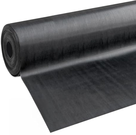 emmevi Alfombra de goma aislante antideslizante para el suelo, de goma, antigolpes y robusta, 100 x 300 cm