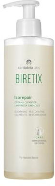 Biretix Isorepair Creamy Cleanser, Limpiador Cremoso, Hidratación y Función Barrera, 400 ml, Piel con Tendencia Acnéica