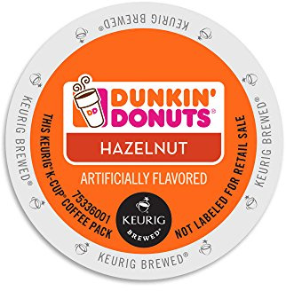 Dunkin Donuts Hazelnut, Flavored Coffee K-Cups for Keurig K Cup Brewers (96 Count)