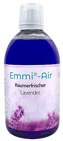 Emmi Air Raumerfrischer Lavender – Wasserlöslicher Raumduft für Luftreiniger & Befeuchter – Entspannender Duft gegen Stress & Schlafstörungen – Nachfüllflasche für Air Purifier & Diffuser – 500 ml