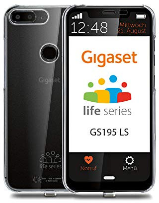 Gigaset GS195LS - Smartphone para Personas Mayores, Fabricado en Alemania con 2 GB de RAM sin Contrato, con Pantalla de Inicio Individual, función de Llamada de Emergencia, números y Texto Extra