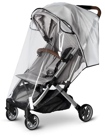 Bemece Universal Rain Cover for Pushchair, Pram Rain Cover Protect from Rain, Wind, Snow, Breathable& Transparent