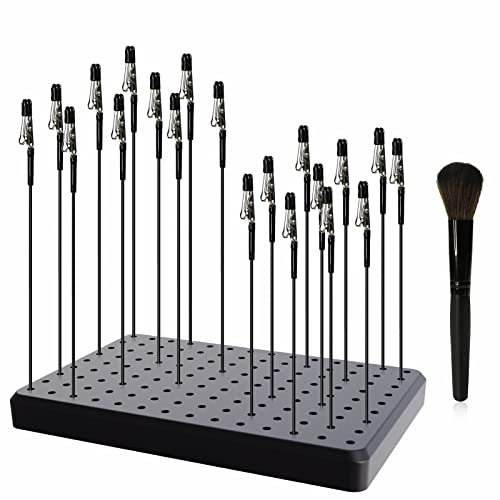 Evemodel 1 Set 14 * 9 Holes Model Painting Tool Standfuß und mit Farbe 20Stk. Krokodilklemme mit einer Bürste und Lackierständer Klemmhülsen Sprühfarben