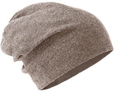 Villand 100% Merinowolle Mütze für Damen und Herren mit Geschenkbeutel, doppellagige Skimütze, gestrickte Wollmütze für den Winter (Kamel)