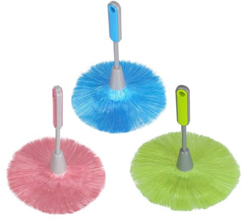3 Pcs Mini Dusting Wand，Fluffy Microfiber Delicate，Kitchen Duster， Laptop Keyboard Brush，Computer Screen Cleaner Tool