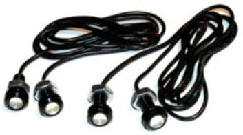 YOSADIER 4pezzi Luce Diurna Led Eagle Eye Per Auto Luci Di Retromarcia Posteriori Colore Bianco Facile Installazione