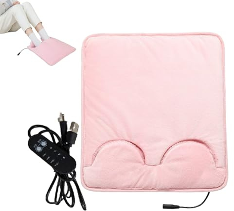 Coussin chauffant pour pieds | Couverture chauffante électrique pour pieds, arrêt automatique USB, coussin chauffant pour le ventre, les crampes dans les jambes, le corps, les femmes, les hommes, les