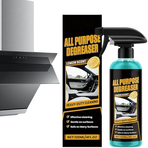 Fettlösare för, 2 x 120 ml universalspray – fettborttagare för köksskåp | för fläckborttagning i huset, bil, ugn, spis, häll, diskbänk, skåp och