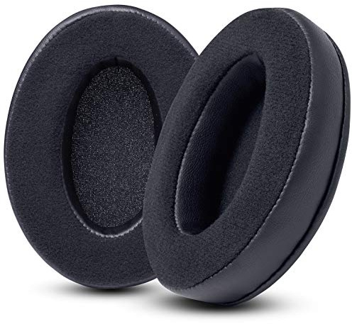 WC PadZ Velour - The Ultimate Upgraded Earpads by Wicked Cushions - Compatible With Audio Technica, HyperX, SteelSeries Arctis & More - Extra Thick - Bigger Opening - Softer Memory Foam | Black