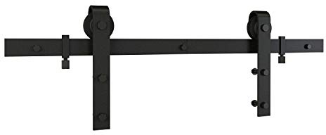 National Hardware N700-003 Classic Interior Barn Door Kit, Matte Black, 72