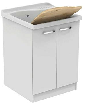 IDEALS Dolomite – Lago Mueble bajo lavabo 61 x 50 cm con eje – J0029PW – Lavabo no incluido