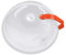 CHICTRY Microwave Splatter Cover Microwave Plate Cover Guard Lid with Steam Vent Holes Keeps Food Fresh and Microwave Oven Clean Transparent Orange Handle