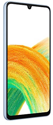 Samsung Galaxy A33 5G Android Smartphone, Infinity-U FHD+ Super AMOLED 6.4 Inch¹, 6GB RAM and 128GB Internal Memory, Expandable², 5000mAh Battery, Awesome Blue [Italian Version]