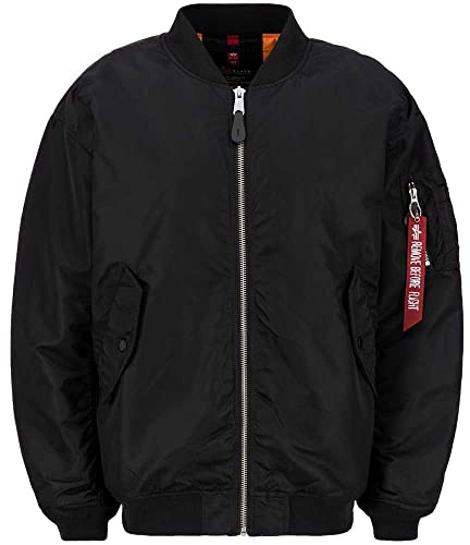 ALPHA INDUSTRIES Damen Ma-1 Core Wmn Für Herren Bomberjacke, Schwarz, M-L EU