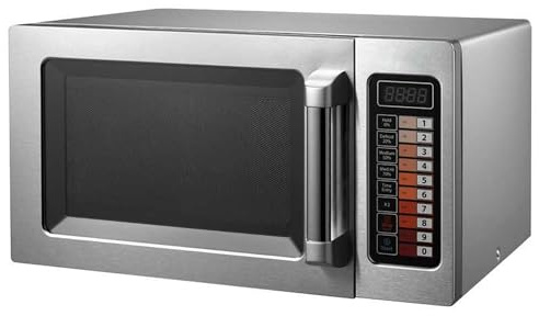 MBH - Forno a microonde professionale 25 litri 1000 W INOX 1 magnetron programmabile e comandi digitali per ristoranti.