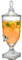 0.8 Galllon Glass Drink Dispenser for Parties with Spigot Glass Iced Beverage Dispenser with Lid Wide Mouth Beverage Server for Party Bar Wedding Decoration