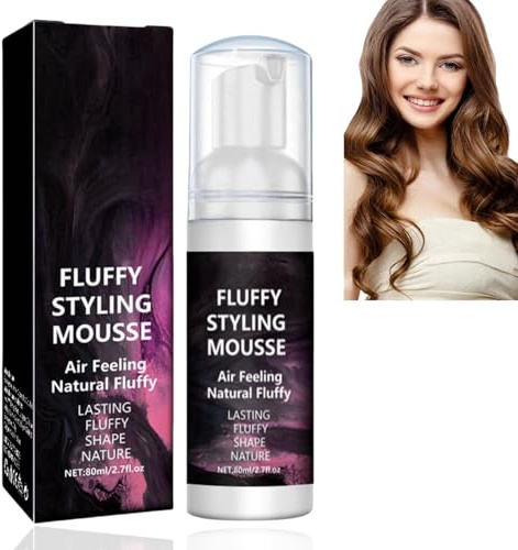 Olive Oil Hair Hold Mousse,Hair Styling Foam,Hair Styling Curling Mousse,Hair Mousse for Volume Fine Hair,Hair Mousse for Curly Hair,Natural Long-Lasting Hair Styling Mousse,Curly Hair Mousse,80ML
