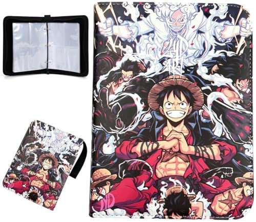 Anime Classeur Carte Album de Collection pour Cartes à Collectionner Album Carte avec Fermeture éclair TCG Et Les Albums De Collection De Cartes 400 Poches