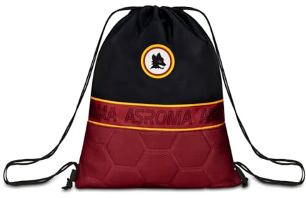 Seven AS Roma calcio Zaino Sacca, Nera, Sacca Sport e Tempo Libero, Scuola Elementare, zainetto