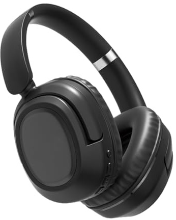 KQLHLHDYZ Casque Bluetooth supra-auriculaire, sans fil, avec suppression active du bruit, casque portable et pliable avec microphone HiFi stéréo intégré à réduction du bruit pour le travail, la gym