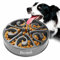 Decyam Anti Schling Napf Hund Hundenapf Langsame Fütterung Langsam Fressen Slow Feeder Dog Bowl (S/M, Grau)