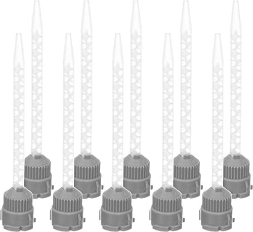 10x 2K Statikmischer für 1:1 Klebstoffe, Mischrohrausführung: Helix, kompatibel zu nahezu allen 25ml/50ml Kartuschen