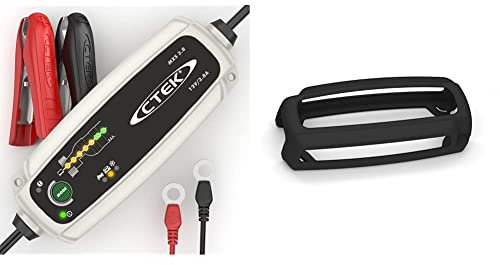 CTEK MXS 3.8 Multi Functional 7-stage battery charger 3.8 A & 56-915 Bumper, Silicone Rubber Protection, Compatible 3.6-MXS 5.0 and CT5 Series