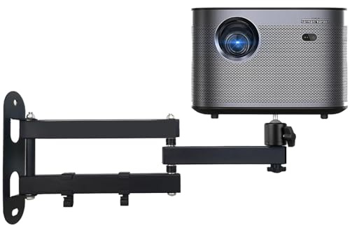 2-Be-Best Projector Wall Mount Upgraded 14 Foldable Arms and Cable Clips Projectors Mount for Wall Quality Cold-Rolled Steel Projector Mount Compatible with XGIMI, PVO, TMY, AuKing Projectors Black