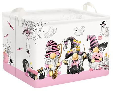 Clastyle Pink Halloween Spooky Basket Stuffers Large Gift Boo Storage Bin