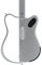 LAVA GENIE Sampler-Gitarre, ohne Saiten, Hunderte von Instrumenten-Presets, eingebauter Lautsprecher, faltbar, abnehmbar, weiß, 30,5 Zoll.