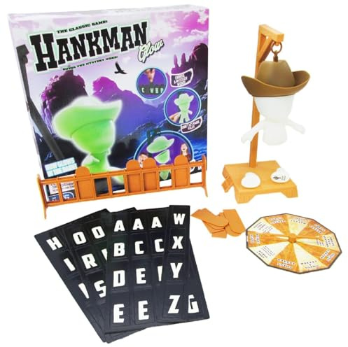Jeu de devinettes de Mots mystères du pendu magnétiqueDevinez, Jeu de Voyage Phosphorescent, Le Mot Avant Les Chutes de Hank, pour Les Enfants et Les familles