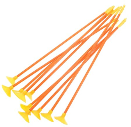 JUMPLAWN Frecce Giocattolo con Ventosa in Plastica, 10 Pezzi, Design con Ventosa per Sicurezza, Facile da Conservare, per Competizioni All'aperto Ragazzi e Adulti