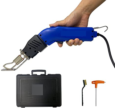 Taglierina for tessuto a coltello caldo Taglierina elettrica for corda termica for tela da parete in corda Lama tipo R con piedino for taglio tessuto(RS80 F type blade,Inverter 1500W)
