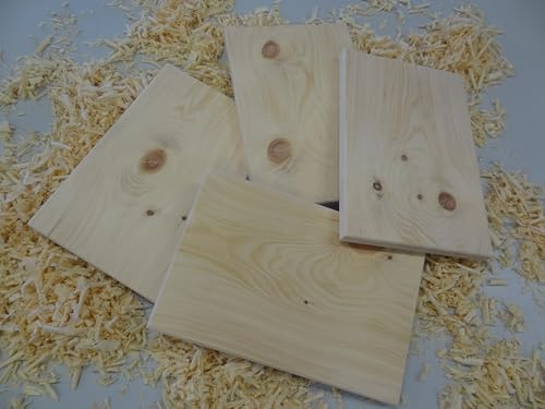 Zirben-Brotzeitbrett 300 x 200mm – Jausenbrett, Schneidebrett, Frühstücksbrett, Küchenbrett, 22mm dick