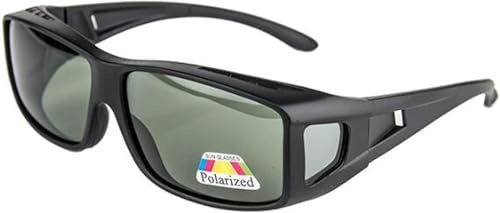 Anti-pollen Glasögon Solglasögon, Myopi, Polariserade Solglasögon, Anti-dropp, Dammtäta, Skyddsglasögon Lämpliga För Vuxna Män Och Kvinnor, Polarized Green, Matte frame