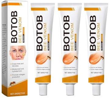 3Pcs Bee Venom Face Cream Anti-Wrinkle Firming, Moisturising, Lifting and Repairing for All Skin Types, Anti-Aging Bee Venom Face Cream