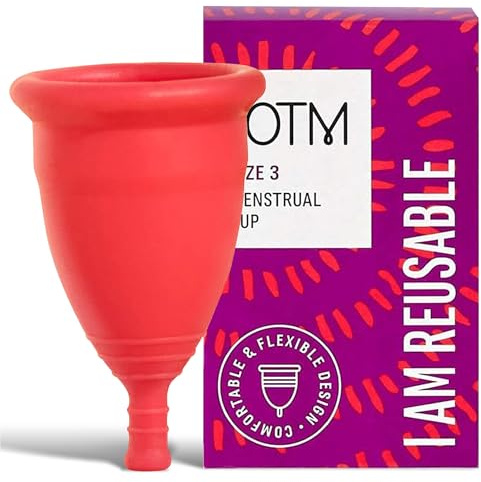 TOTM Eco-Friendly Menstrual Cup for Periods | Size 3 | Reusable Cup with Soft, Flexible Fit | Eco-Friendly Period Care | Reliable & Zero-Waste Protection