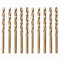 Rennie Tools - Box of 10 x 4mm HSS Gold Cobalt Jobber Drill Bit Set For Stainless Steel, Hard Metals, Aluminium, Cast Iron, Copper. Twist Drill Bit Sets Supplied In A Box. 4mm Drill Bit Set