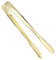 Honiwu Pinza de hielo, pinza de acero inoxidable para alimentos, pinza de azúcar para servir dulces, para el hogar, bar, cocina, fiesta de té, hotel (chapado en oro)