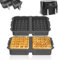 FJNATINH Waffle Ninja Heißluftfritteuse Zubehör,2 Stück Waffelform für Airfryer Compatible with Ninja AF400EU, AF451EU, SL400EU and AF500EU,Reusable(Grau)