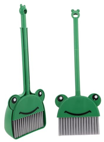 Abaodam 1set Pulizia Per Ragazzo Ragazza Con Scopa e Pala Attrezzatura Per La Casa Stile Cartone Perfetta Per Ragazzo Ragazza Giocattolo Educativo Per Piccoli Aiutanti Domestici