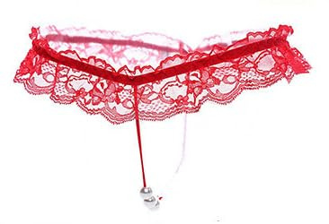 Bommi Fairy Femmes Sexy Dentelle Perle T Pantalons Mignon Tanga Gag Cadeau Taille Unique Sous-vêtements G-Strings