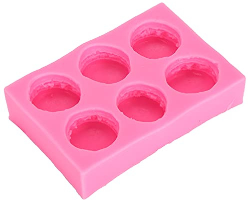 Pssopp Moldes de Macarrones 3D Moldes de Silicona para Hornear para Pasteles Chocolate Decoración de Magdalenas Herramientas para Hornear Antiadherentes con Diseño de Fácil Liberación