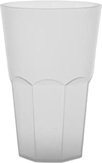 LPF LE PETIT FOURNISSEUR - Lot de 50 Gobelets à cocktail réutilisables Granity 33cl (40cl à ras-bord) - Polypropylène plastique alimentaire rigide - Verre à eau, bière, long drink - Couleur givrée